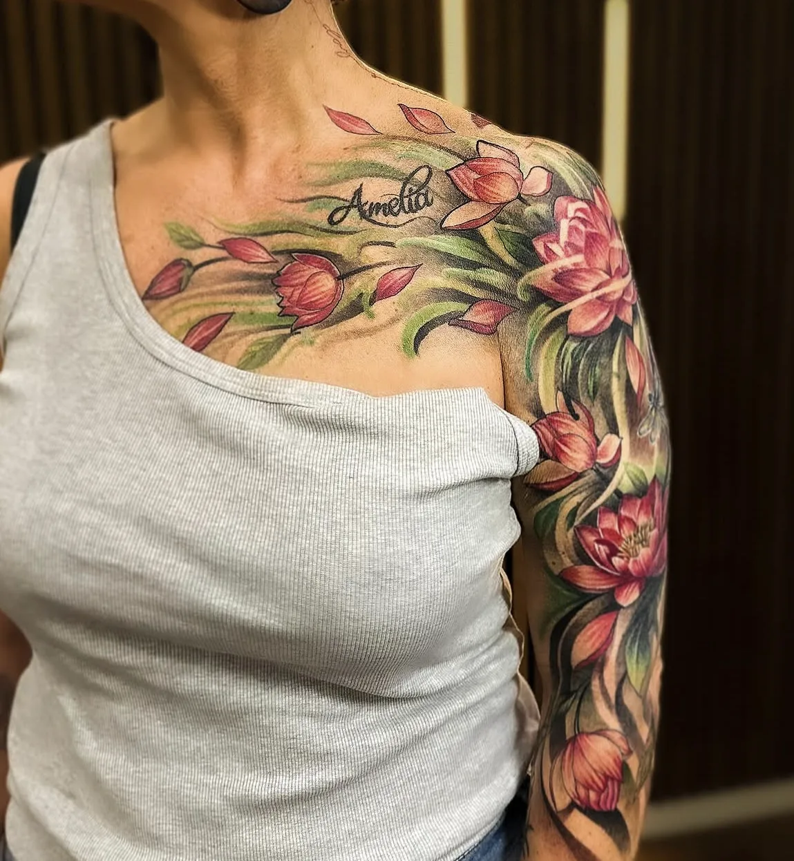 Botanisk tatuering av Nancy